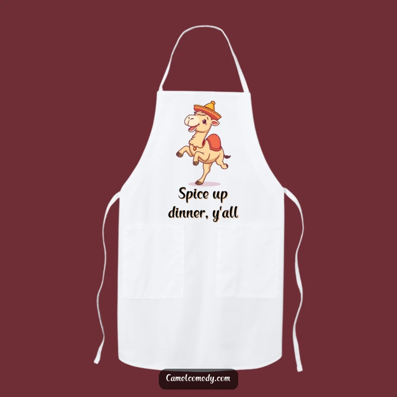 Funny Camel Fiesta Apron - Hilarious Chef Kitchen Accessory Gift