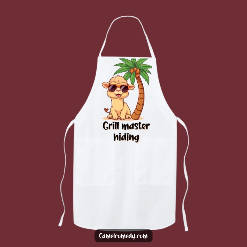 Funny Kawaii Camel Tropical Apron: Cook with Sunshine and Humor