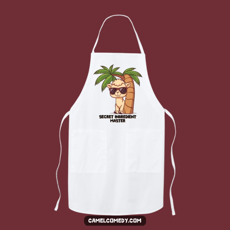 Funny Kawaii Camel Tropical Apron - Hilarious Beach BBQ Gear