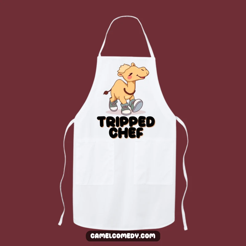 Funny Giggling Camel Apron: Clumsy Chef Gift, Kitchen Humor