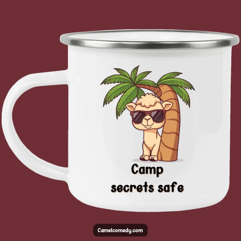 Funny Kawaii Camel Tropical Camping Mug - Hilarious Island Adventure Cup