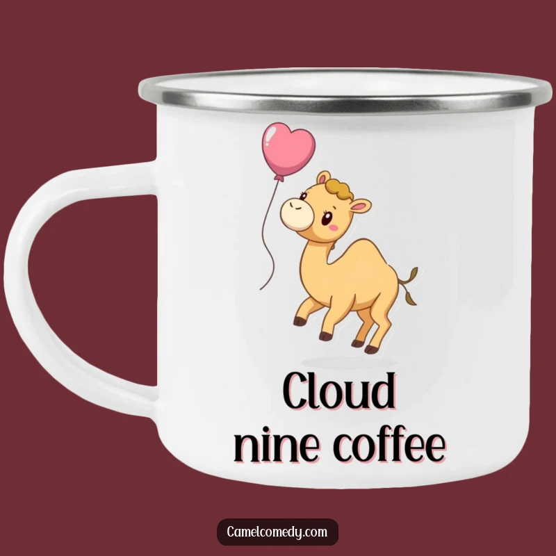 Funny Camel Balloon Camping Mug - Adventure & Whimsy, Great Funny Gift!