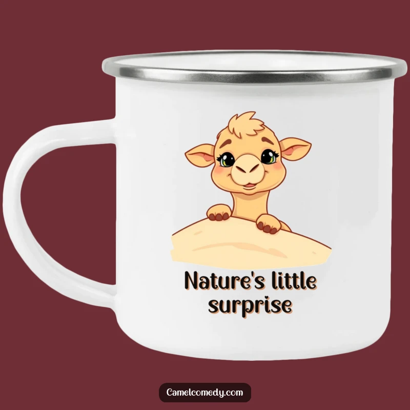 Funny Camel Dune Peek Camping Mug - Hilarious Outdoor Surprise Gift