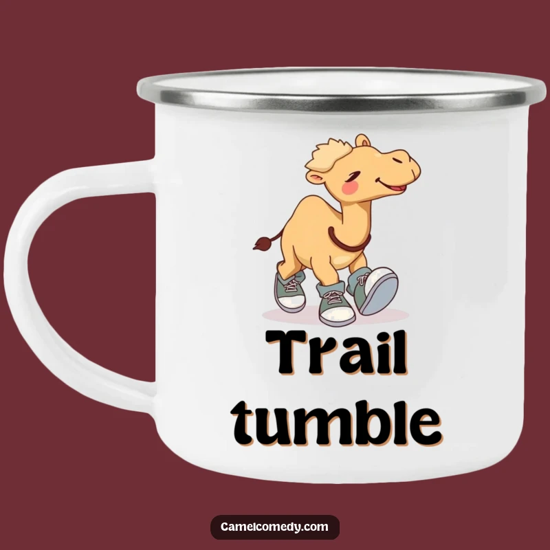 Funny Giggling Camel Camping Mug: Clumsy Adventure Cup, Gift