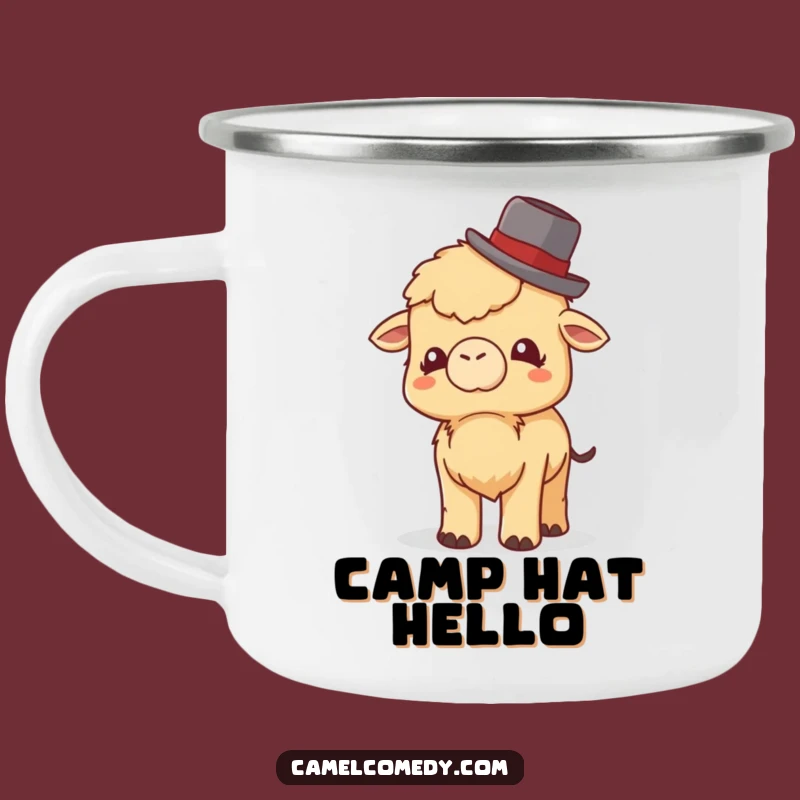 Funny Little Camel Bowler Hat Camping Mug - Giggle & Adventure Brews