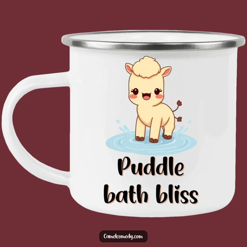 Funny Kawaii Camel Camping Mug: Outdoor Splashing Camel Cup, Humorous Gift