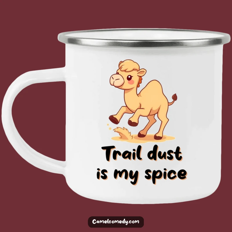 Funny Kawaii Camel Camping Mug: Outdoor Sand-Kicking Camel Cup, Humorous Gift