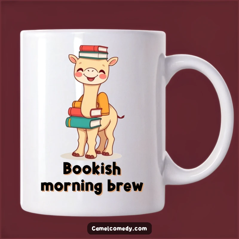 Funny Bookish Camel Mug - Joyful Hump Stack, Hilarious Reader Gift