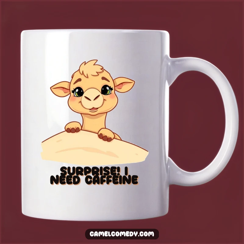 Funny Camel Dune Peek Mug - Hilarious Desert Surprise Gift