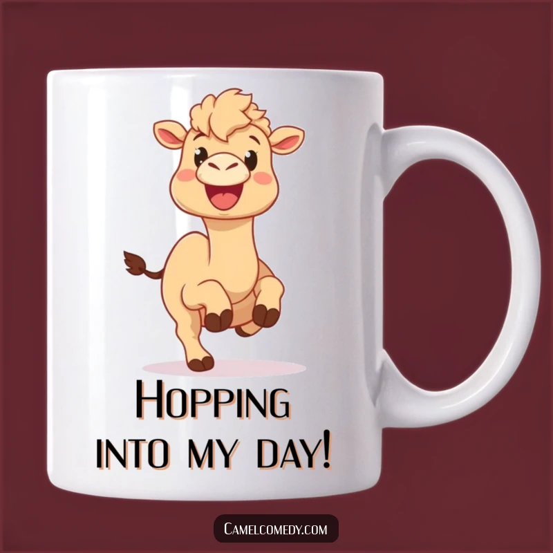 Funny Camel Hop Mug: Hilarious Joyful Camel Gift for Happy People