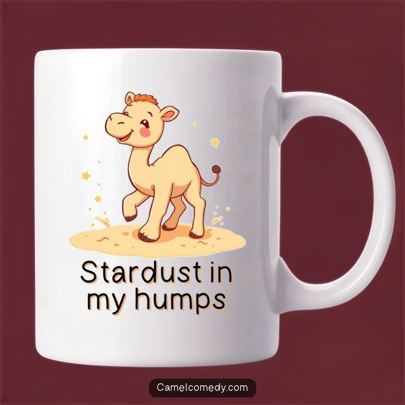 Funny Camel Star Kicker Mug: Playful Desert Fun for a Hilarious Gift