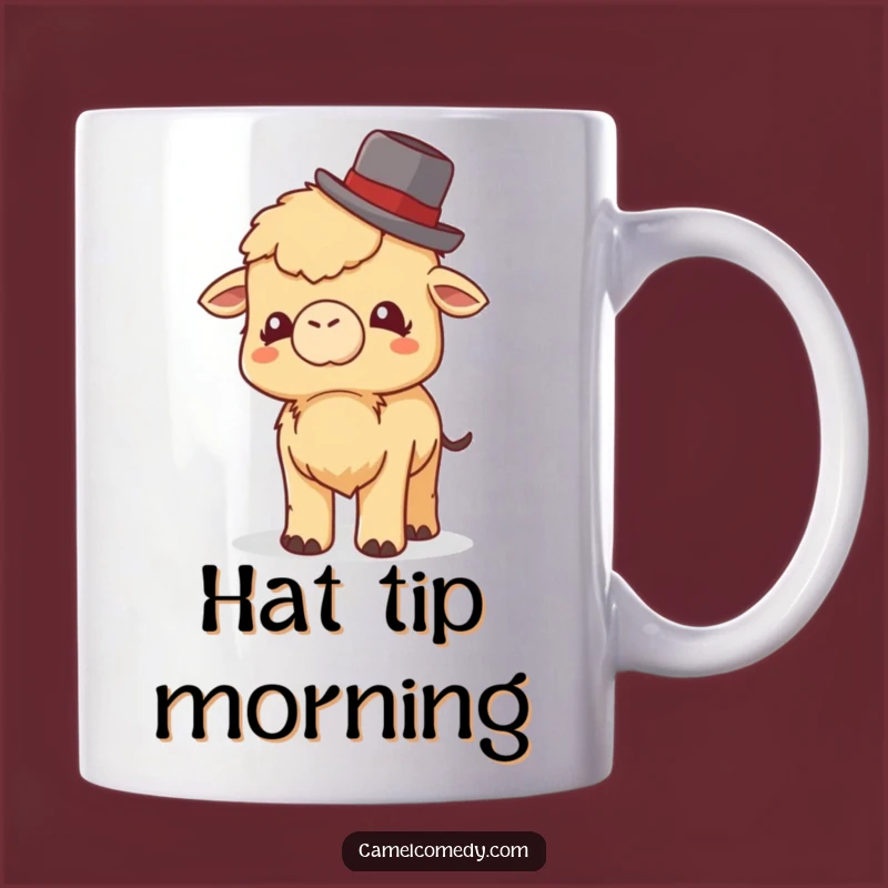 Funny Little Camel Bowler Hat Mug - Giggle-Worthy Greeting Gift