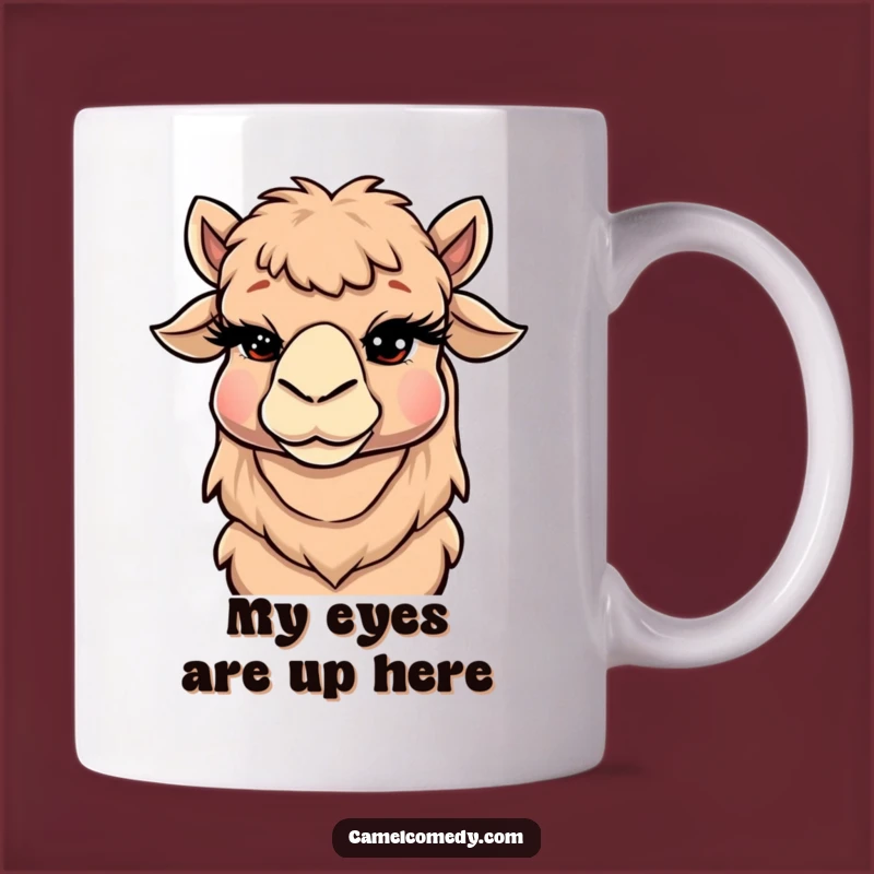 Funny Winking Camel Mug - Cheeky Eyelash Design, Perfect Gift for Humor Lovers