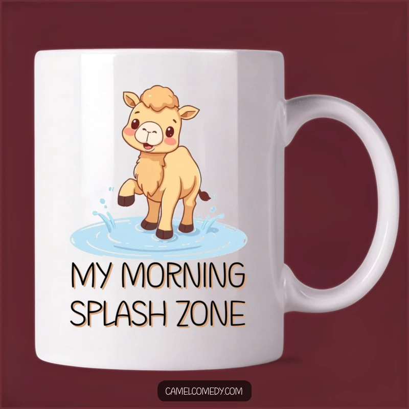 Funny Camel Puddle Splash Mug - Hilarious Animal Action, Perfect Funny Gift!