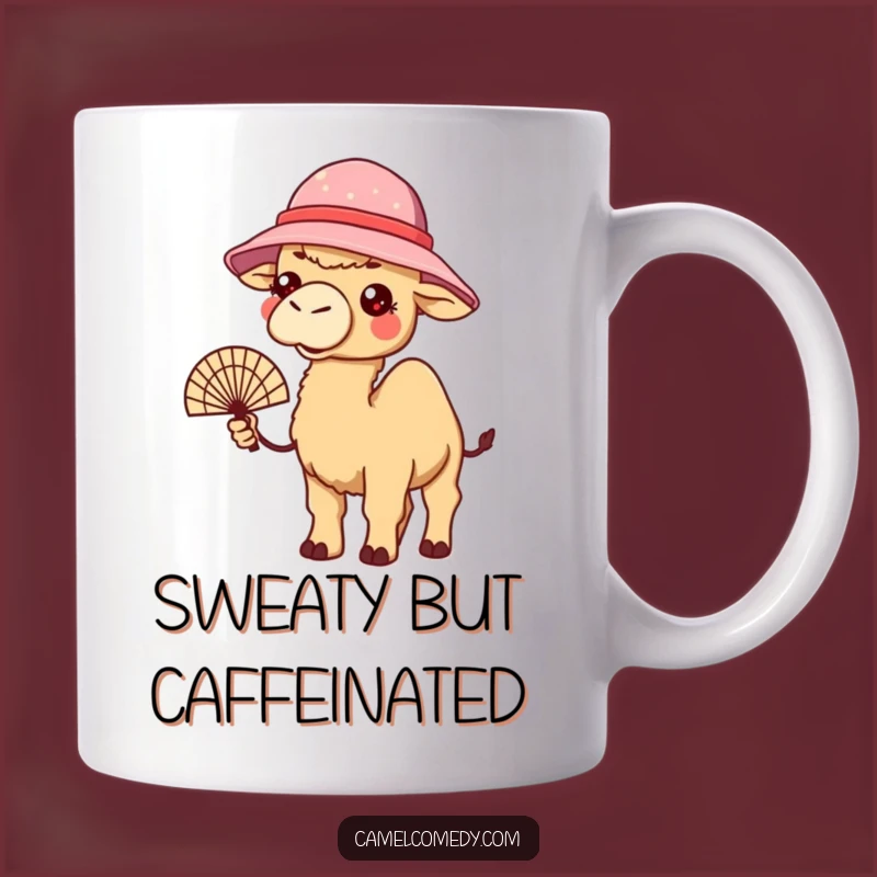 Funny Kawaii Camel Bucket Hat Mug - Hilarious Heat Relief Gift