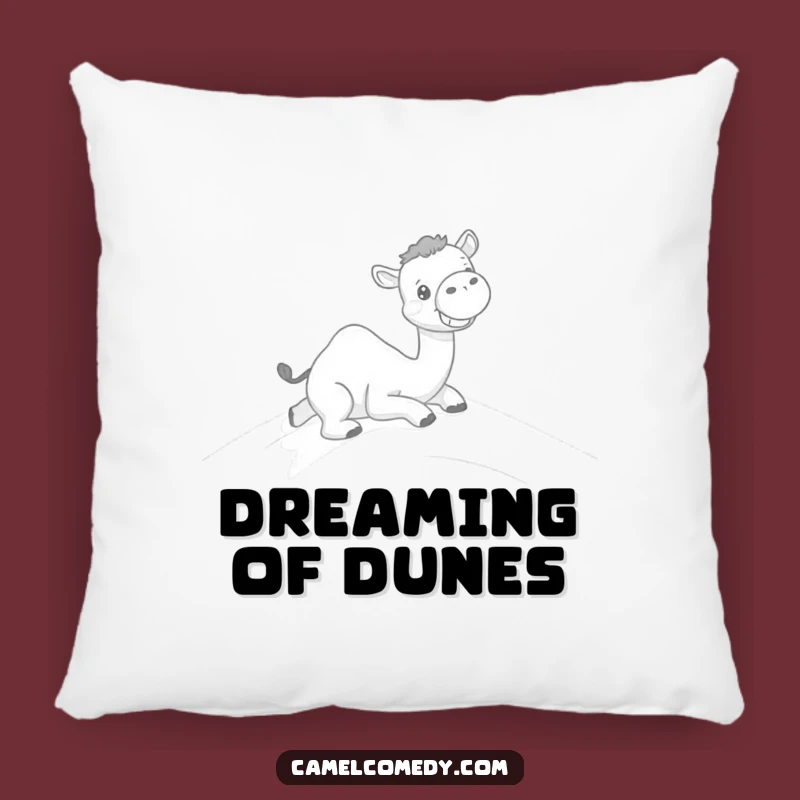 Funny Kawaii Camel Dune Slide Pillow - Comfy & Hilarious Accent