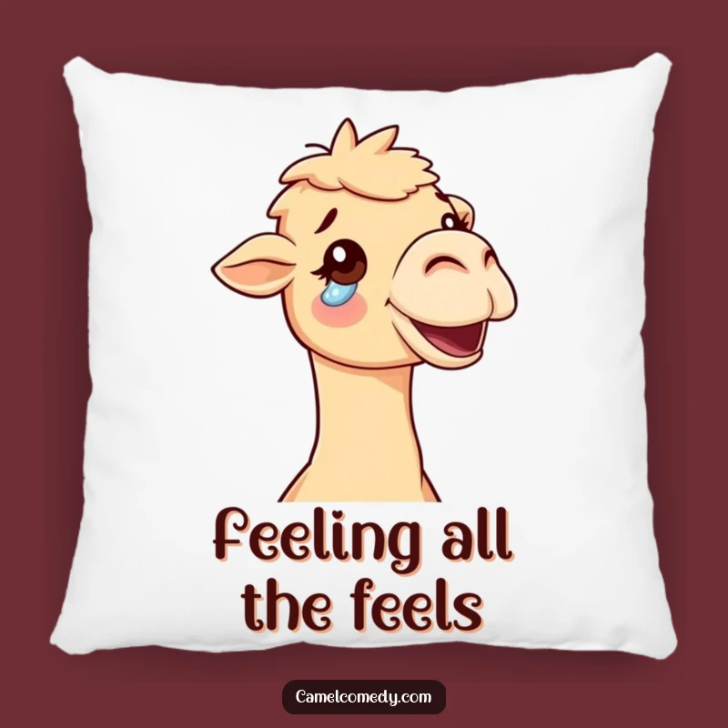 Funny Delighted Camel Pillow - Soft Comfort, Big Emotions