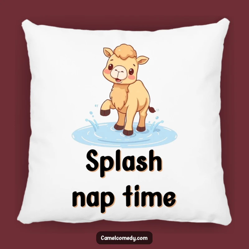 Funny Camel Splash Pillow - Comfy & Cute Cushion, Wonderful Funny Gift!