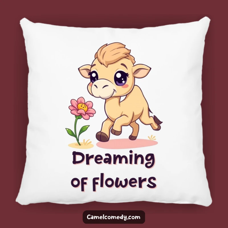 Funny Chasing Camel Pillow - Cozy & Playful Camel Decor Gift