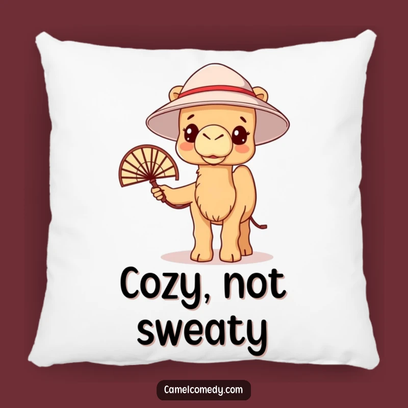 Funny Kawaii Camel Heatwave Pillow: Snuggle Up with Cool Comfort