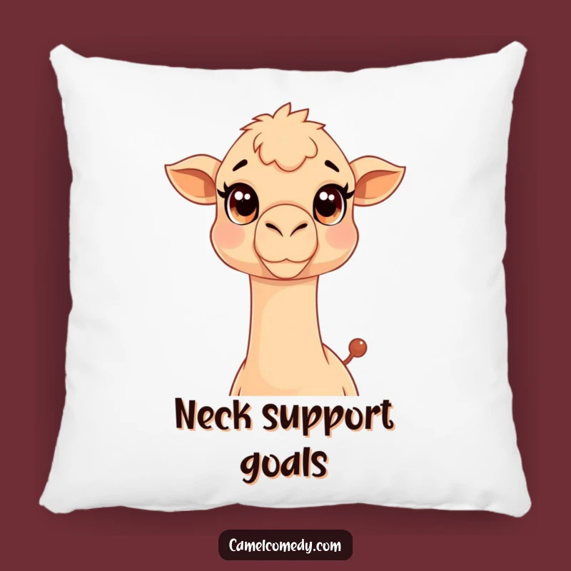 Funny Kawaii Camel Pillow: Cozy Neck-Stretching Camel Cushion, Adorable Gift