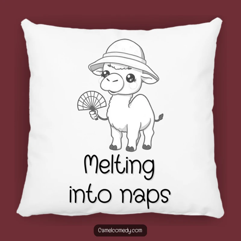 Funny Kawaii Camel Summer Pillow - Comfy & Hilarious Heat Relief
