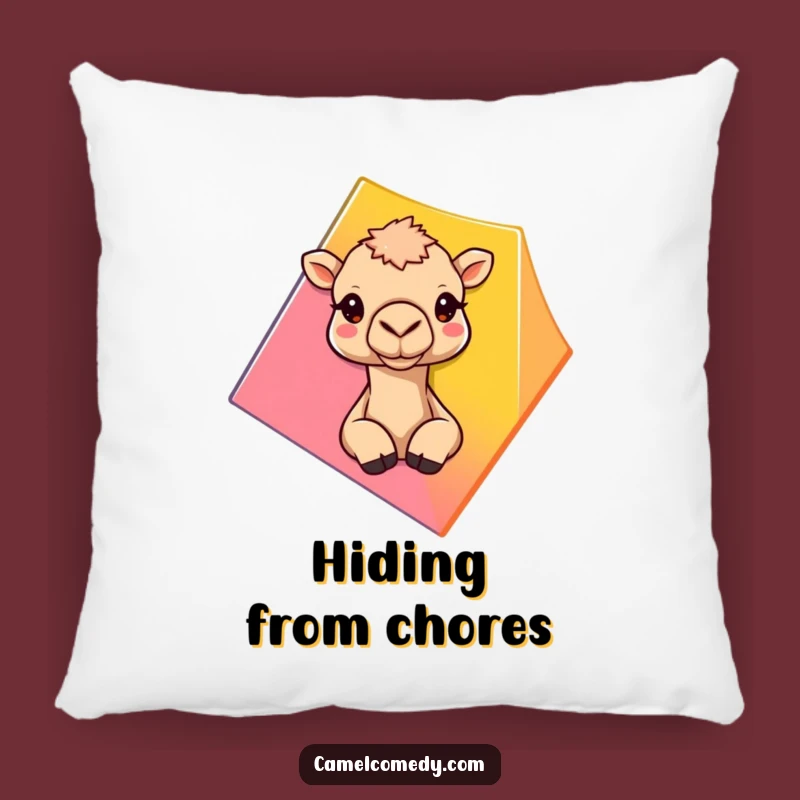 Funny Peeking Camel Pillow - Comfy & Humorous Camel Decor Gift