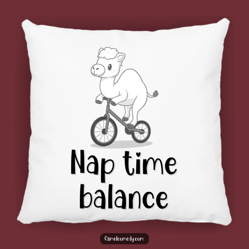 Funny Kawaii Camel Unicycle Pillow - Comfy & Hilarious Accent
