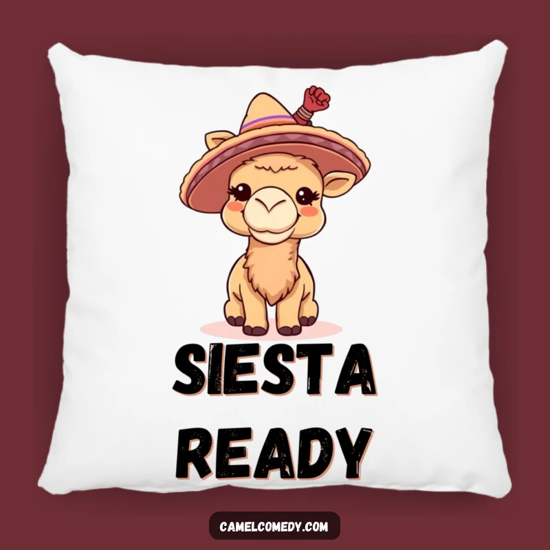 Funny Camel Sombrero Pillow - Comfy & Cheerful Cushion, Wonderful Funny Gift!