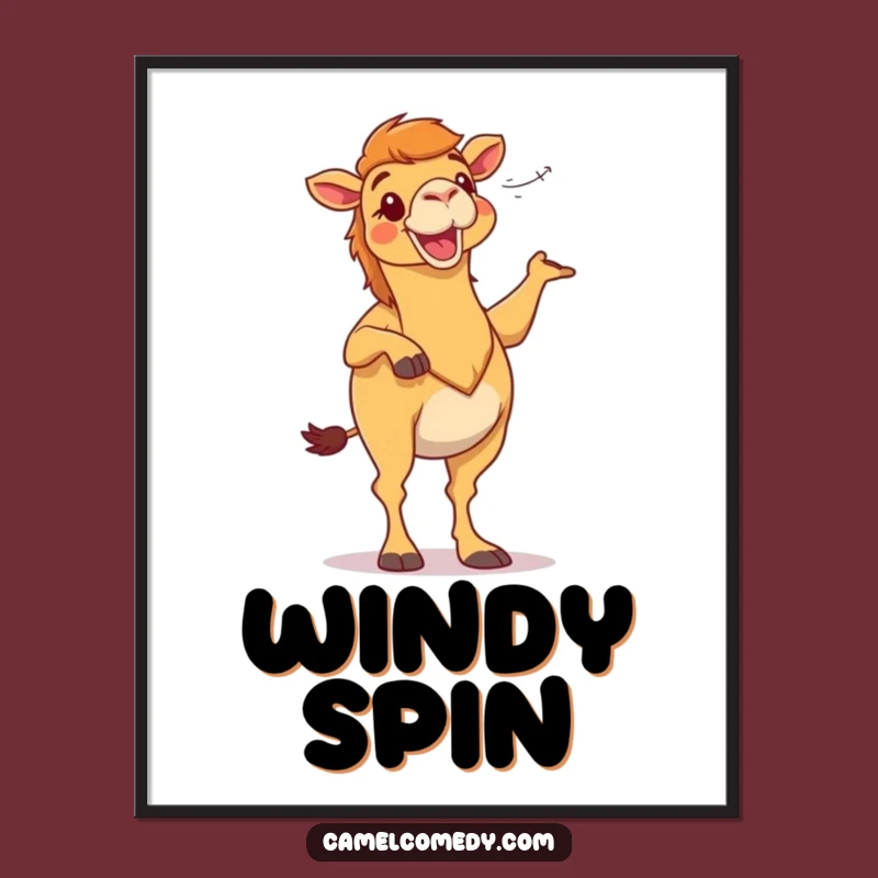 Funny Camel Dance Digital Art - Instant Desert Vibes Wall Decor!