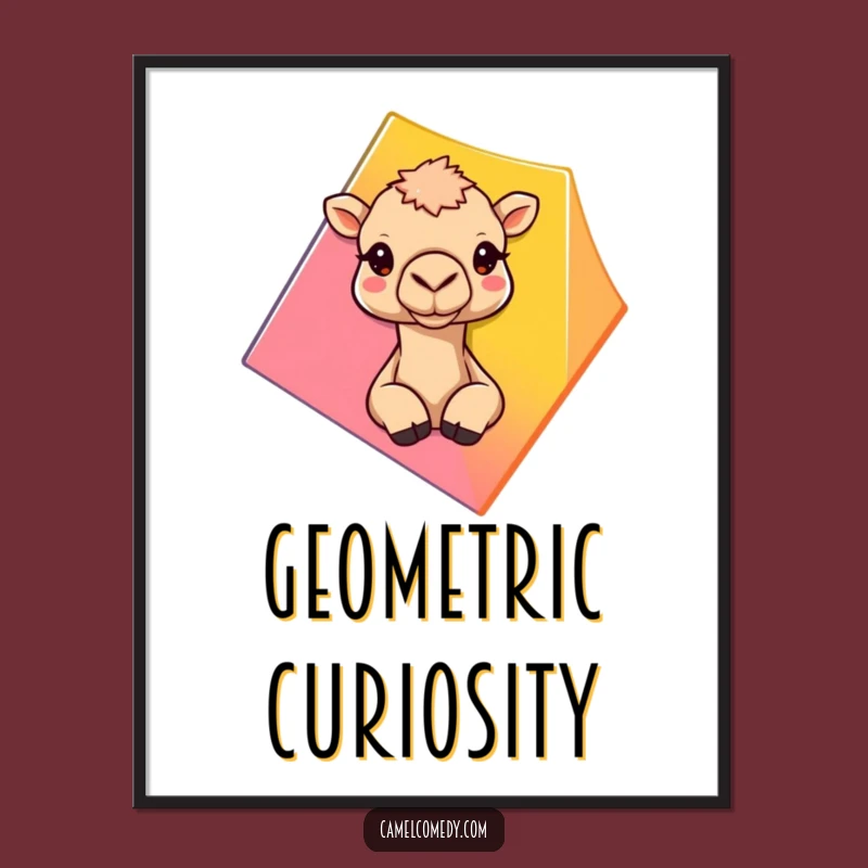 Funny Peeking Camel Digital Art - Humorous Camel Download for Gifts