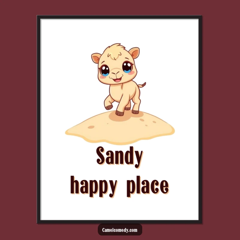 Funny Camel Digital Art: Tiny Joyful Bouncer for Hilarious Instant Decor