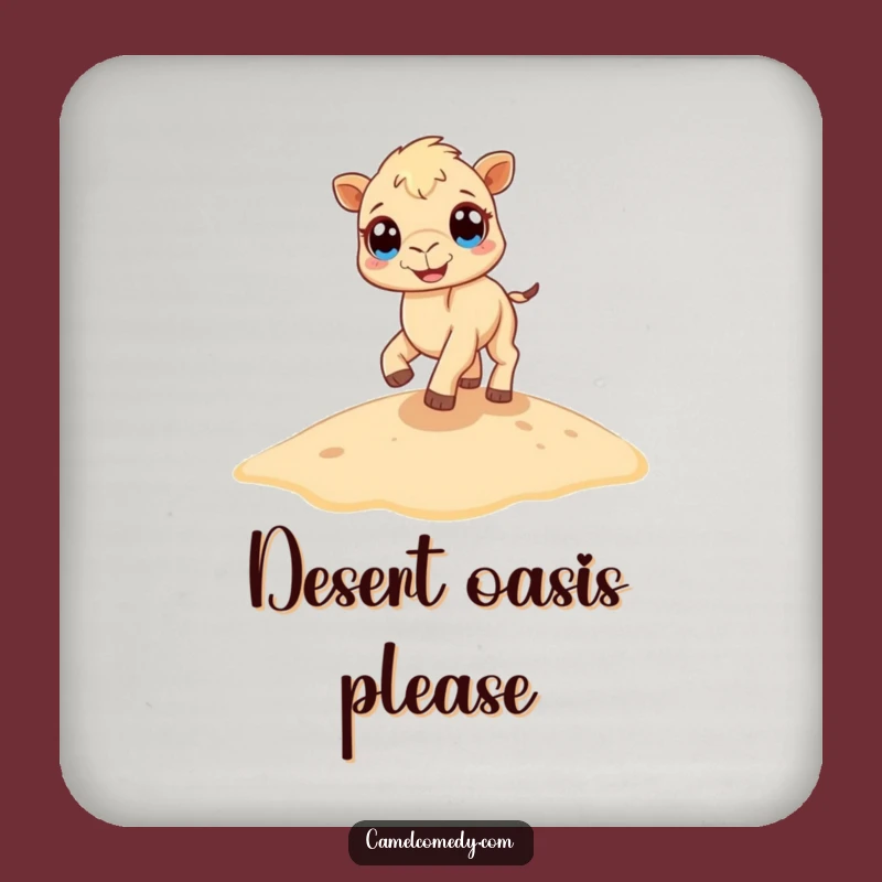 Funny Camel Coaster: Tiny Dune Dancer for Hilarious Drink Protection