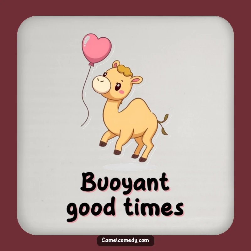 Funny Camel Balloon Coaster Set - Protect Surfaces with Whimsy, Perfect Funny Gift!