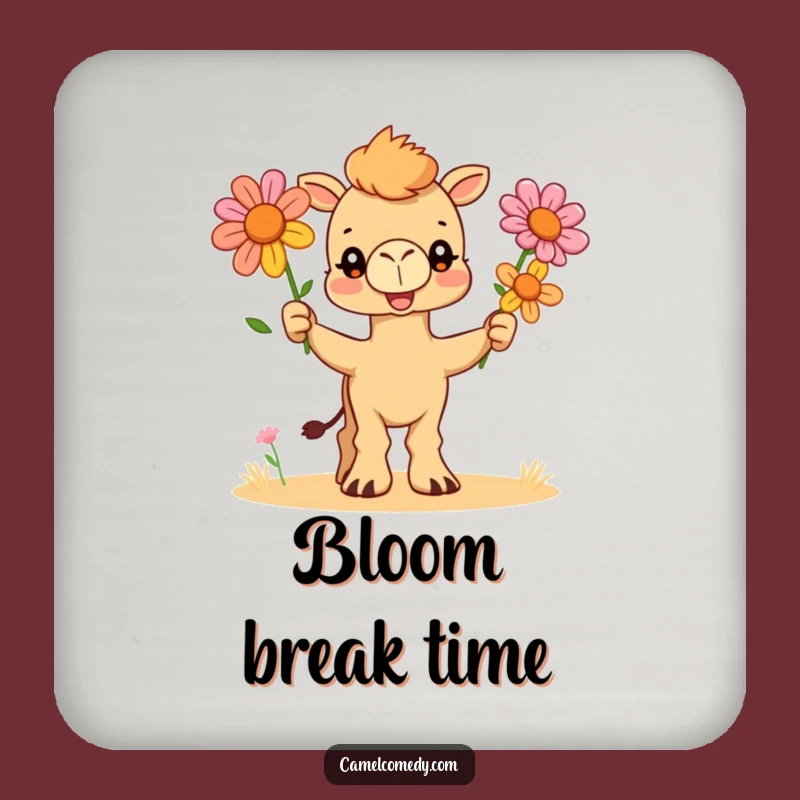 Funny Camel Juggler Coaster Set: Desert Flower Protection, Hilarious Home Decor Gift