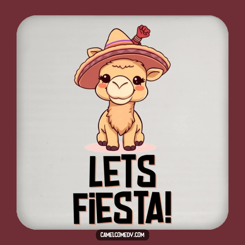 Funny Camel Sombrero Coaster Set - Protect Surfaces with Fiesta Fun, Perfect Funny Gift!