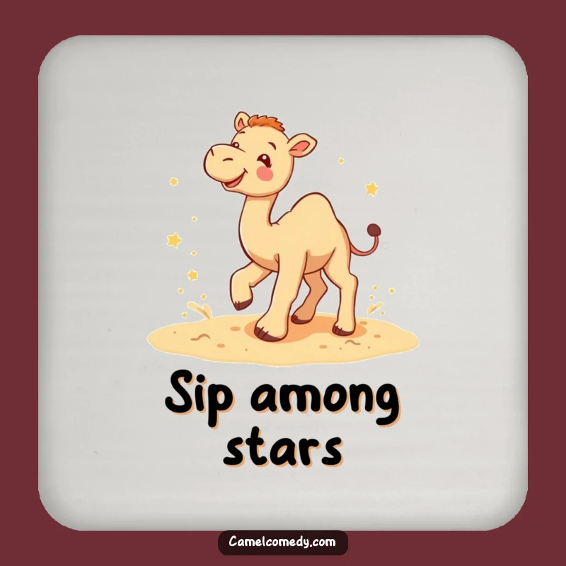 Funny Camel Star Kicker Coaster: Playful Guard for Hilarious Drinks