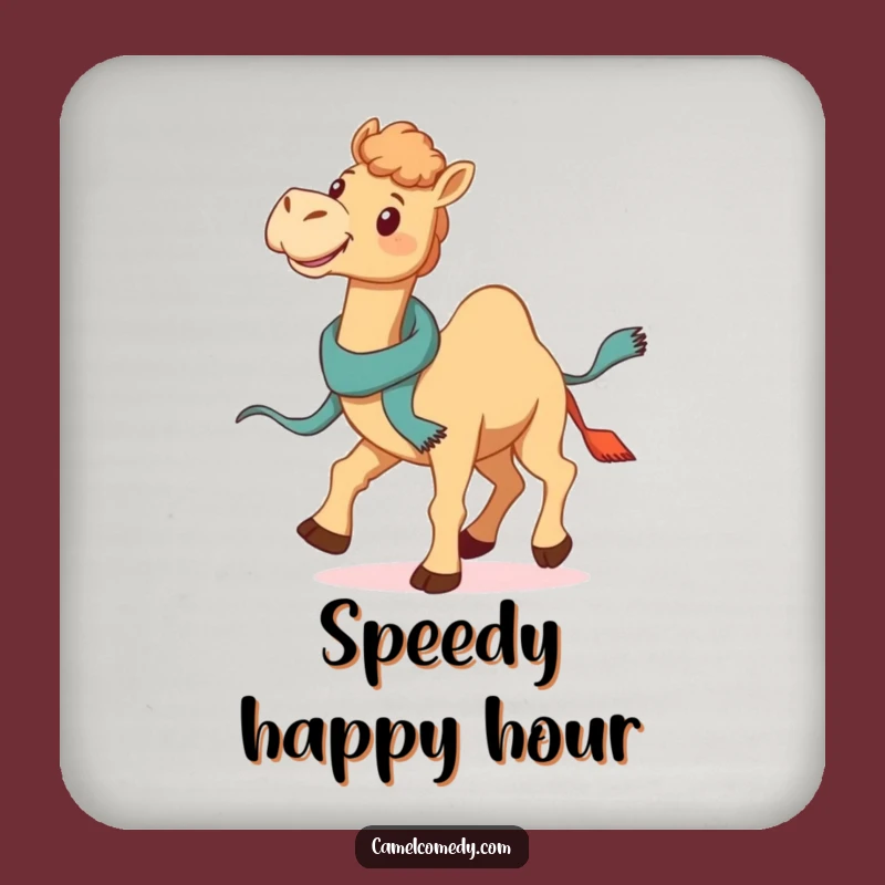 Funny Galloping Camel Coaster - Jaunty Scarf Style, Hilarious Surface Protection