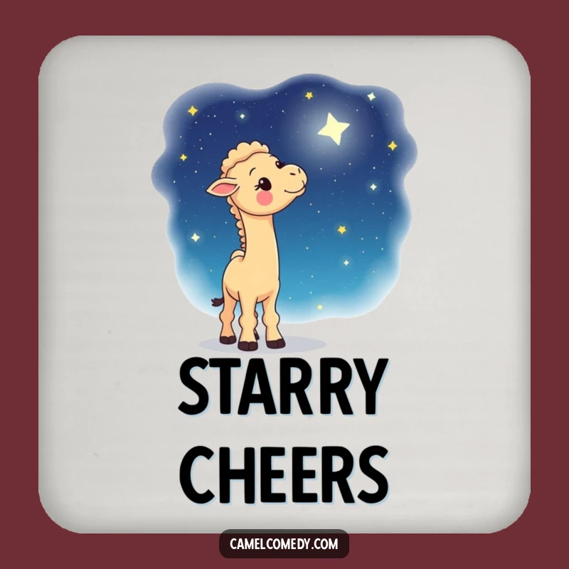 Funny Whimsical Camel Coaster: Starry Protection for Drinks, Gift