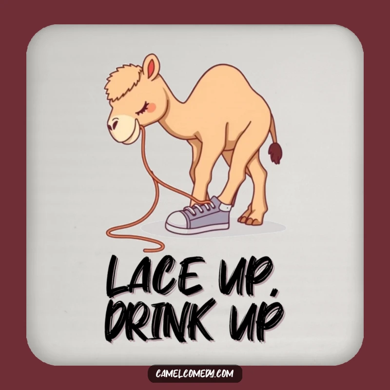 Funny Camel Shoelace Drink Coasters: Hilarious Protection with Quirky Style