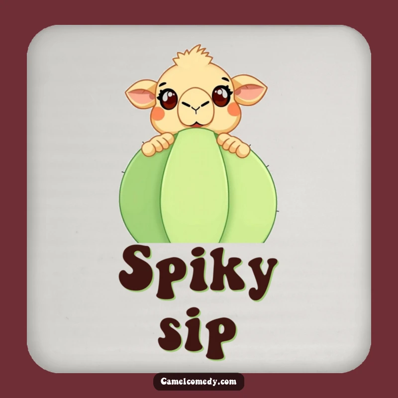 Funny Camel Cactus Coasters (Set of 4): Protect Surfaces with Desert Surprise Gift