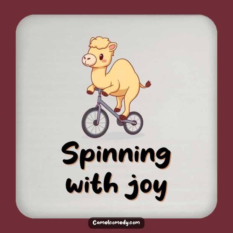 Funny Kawaii Camel Unicycle Coaster - Hilarious Drink Protection