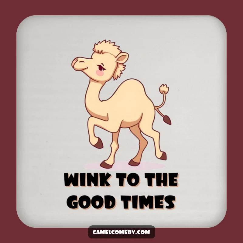 Funny Camel Wink Coaster: Hilarious Protection, Perfect Funny Gift