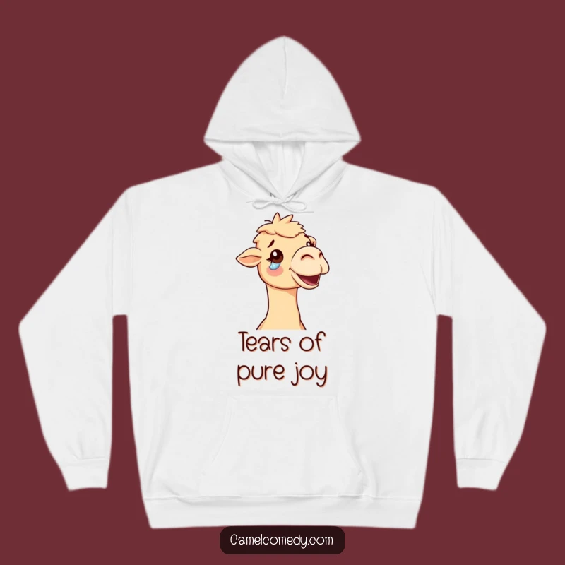 Cozy Funny Delighted Camel Hoodie - Wrap Yourself in Joy