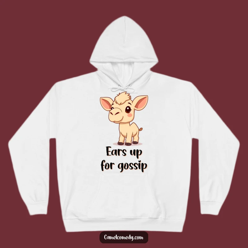Funny Kawaii Camel Hoodie: Cozy Listening Camel Sweatshirt, Perfect Gift