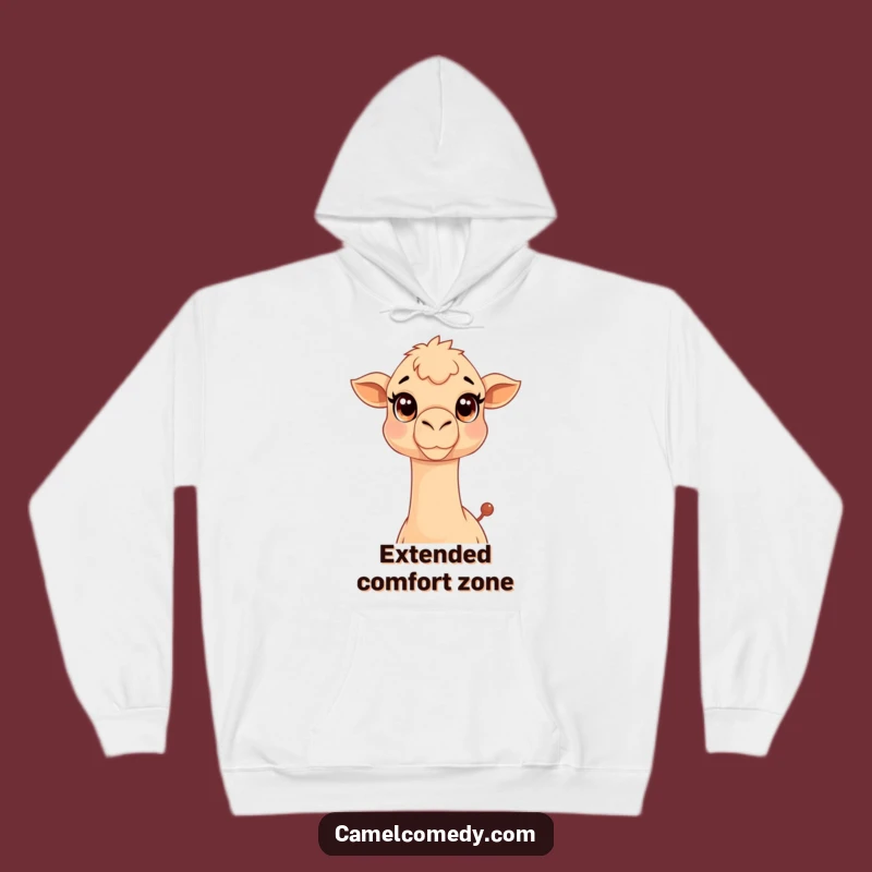 Funny Kawaii Camel Hoodie: Cozy Neck-Stretching Camel Sweatshirt, Great Gift