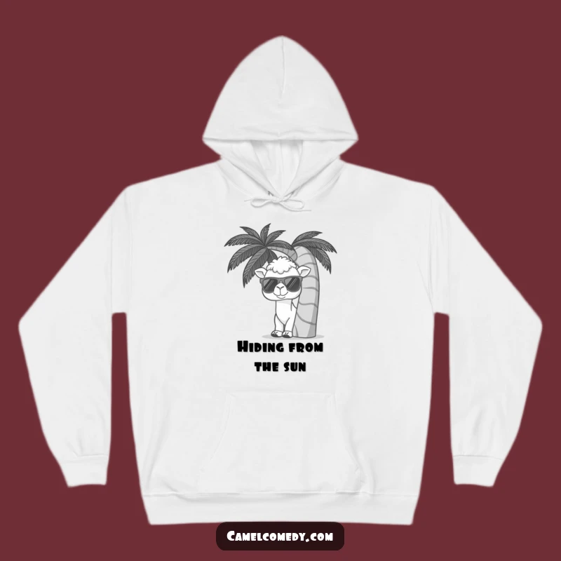 Funny Kawaii Camel Tropical Hoodie - Cozy & Hilarious Island Vibes