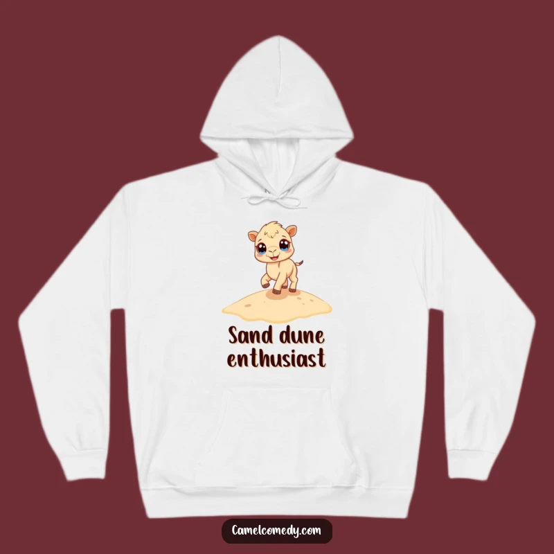 Funny Camel Hoodie: Cozy & Cute Tiny Camel Bouncing for Warm, Hilarious Comfort