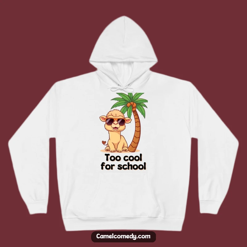 Cozy Funny Kawaii Camel Hoodie: Warm Up with Tropical Laughs and Vibes