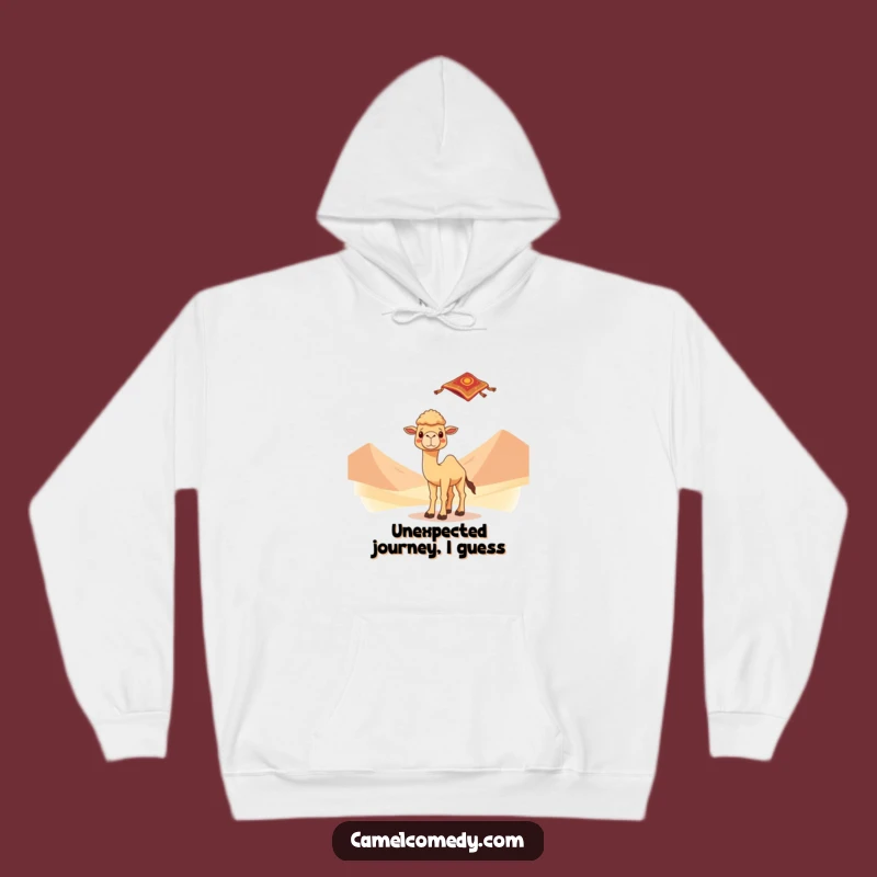 Funny Surprised Camel Hoodie: Cozy Desert Magic for Whimsical Souls